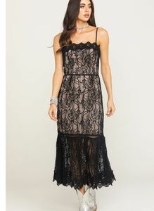 BB Dakota Size 6 Lace To Face Lace Midi Dress
